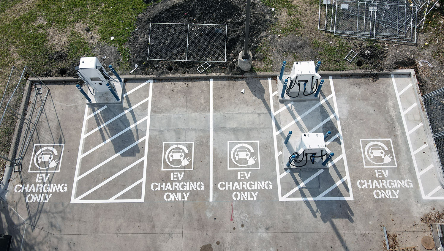 EV Charging Bay Markings in Chicago North, IL GFORCE™