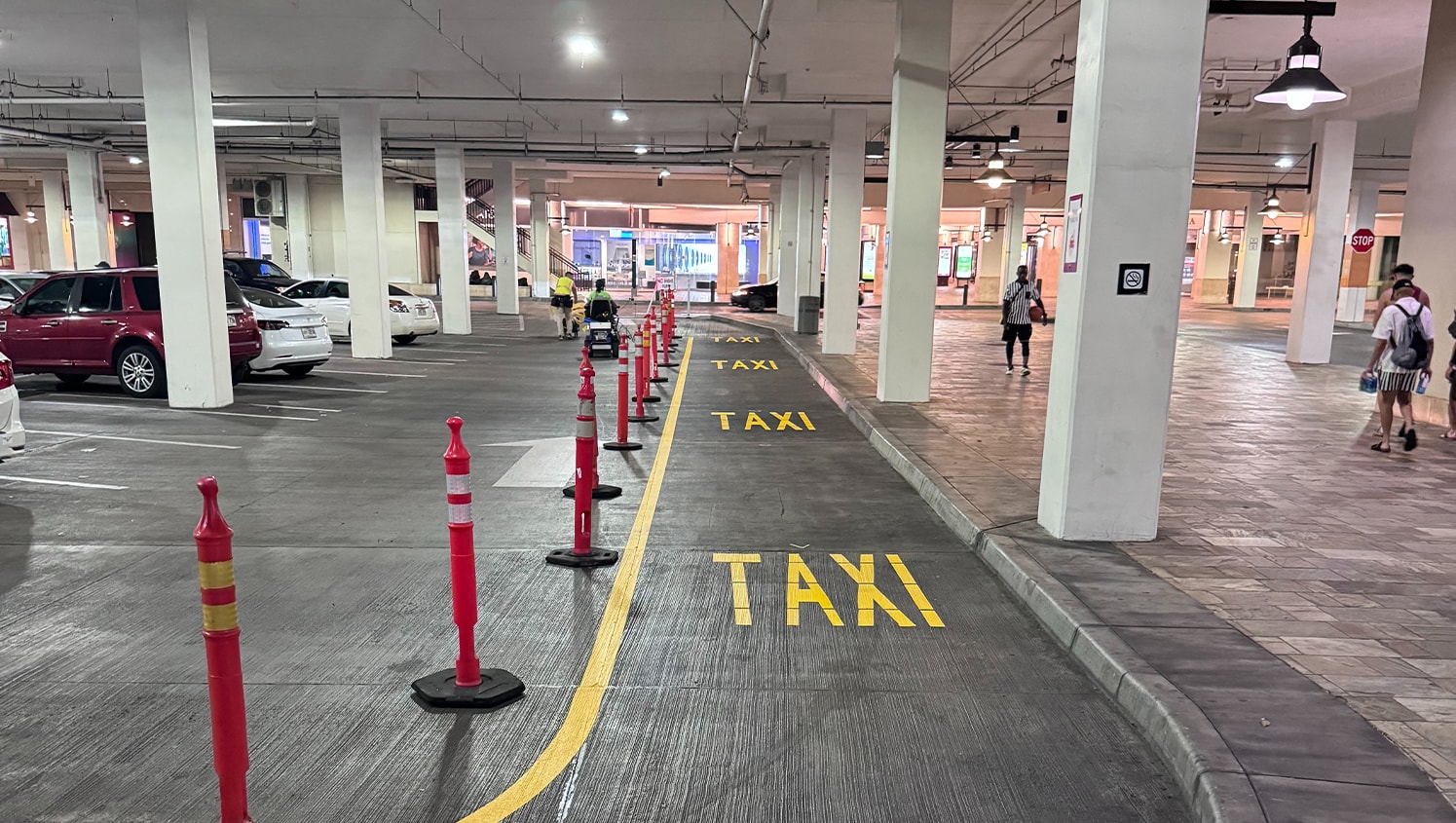 new taxi layout design for Ala Moana Shopping Center